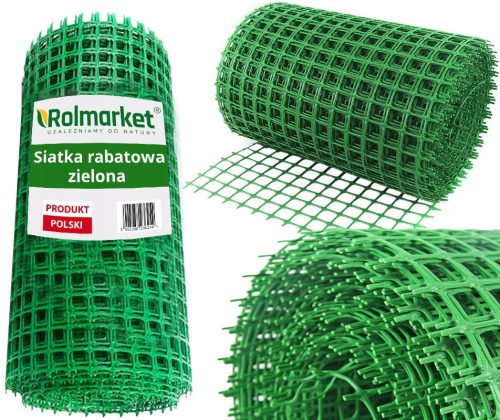 Plastic fence net 0.6x10m, green