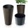  Prosperplast flowerpot, 25 cm x 25 x 48 cm, diameter 25 cm, plastic in brown and beige tones