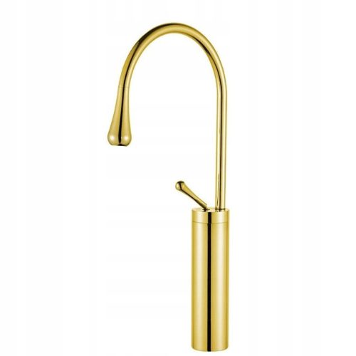 Veldman floor-standing washbasin mixer, gold