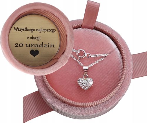  SINGAPORE 925 SILVER FULL LADIES CHAIN WITH PENDANT + FREE ENGRAVING