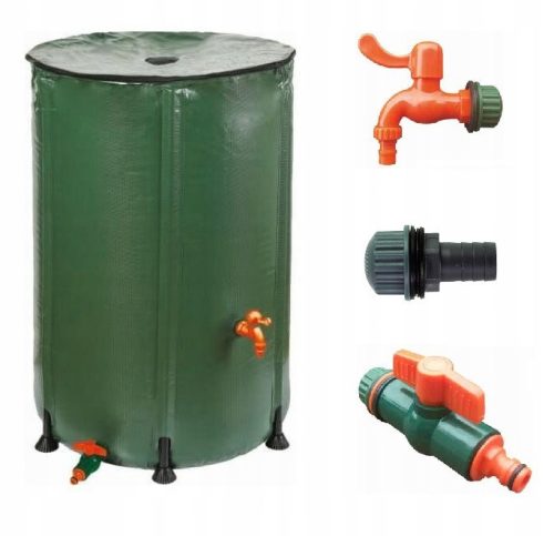  Rainwater tank 250 l 88 x 60 cm green