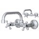 Wall-mounted kitchen faucet Granitan ALFA silver