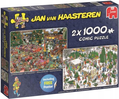  Puzzle 2 x 1000 pieces JAN VAN HAASTEREN Christmas p