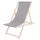  Springos deck chair DC0010 OXFORD023 grey wood