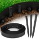 Edgings for the garden - Plastic garden edging Chrispol System 1000 cm x 6 cm black