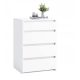  SaraMeble chest of drawers, 4 drawers, closet, living room, bedroom 60 x 35 x 95 cm, matt white