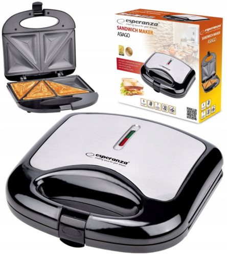  Esperanza Toaster SANDWICH TOAster silber/grau 1000 W