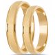  GOLD WEDDING RINGS - PAIR PR 585 4mm SEAMLESS!!