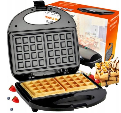  Esperanza electric contact grill WAFFLE MAKER D5 black 750 W