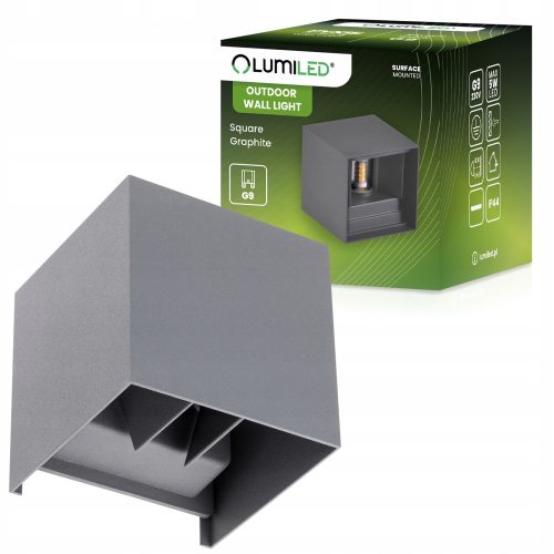  Lumiled garden wall light black G9 0 W