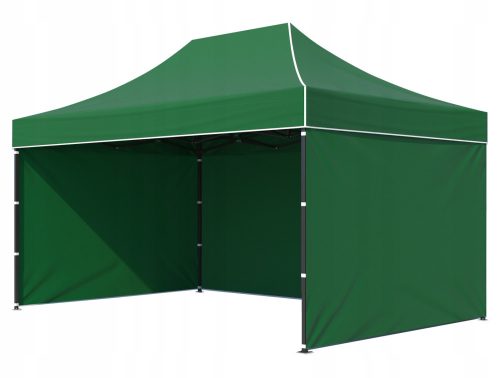 Garden Pavilion, Tents - Red Service Pavilion, 3 Walls, 3 x 4.5 x 2 m