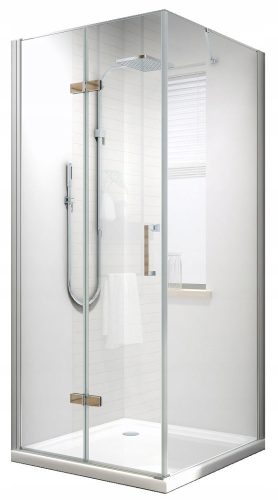 Lefo series shower cubicle with folding doors 90 x 90 cm