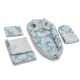  5-in-1 set with large cocoon butterfly mattress and minky blanket