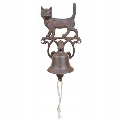  Esschert Design cast iron doorbell with a cat