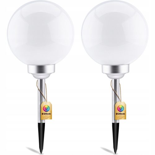  NNLED solar lamp, white, 50.5 cm, 2 pieces