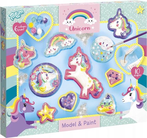  Unicorn plaster casts for children's painting