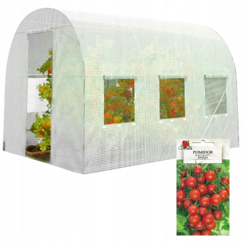 Polytunnel, panneaux en plastique Polytunnel Zontex 300 x 200 cm blanc