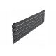  HORIZONTAL DECORATIVE RADIATOR-R 37/140 BLACK STRU