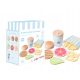  WOODEN LARGE HAMBURGER FAST FOOD SET