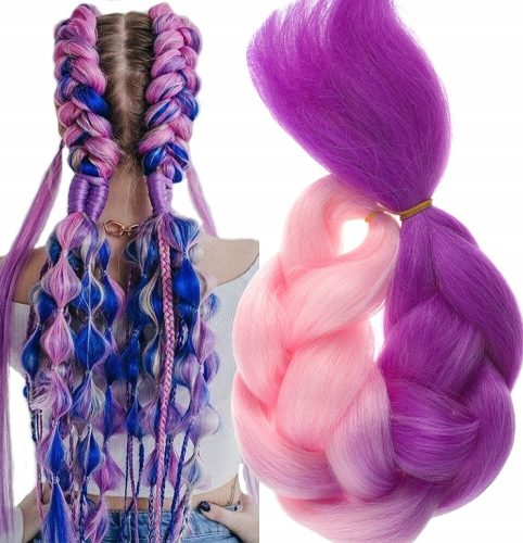  SYNTHETIC HAIR ARTIFICIAL FOR BRAIDS BRAIDS EXTENSIONS OMBRE PINK B42