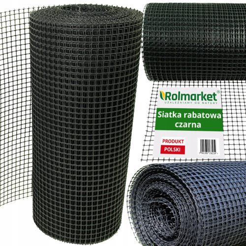 Garden bed net made of plastic, 0.4 x 10 m, black