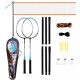  Badminton, cover, net, Nils NRZ012 racket set