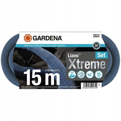  GARDENA Liano Xtreme Textilschlauch 15 m Set