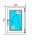 PVC WINDOW 500x700 RU WHITE, RIGHT