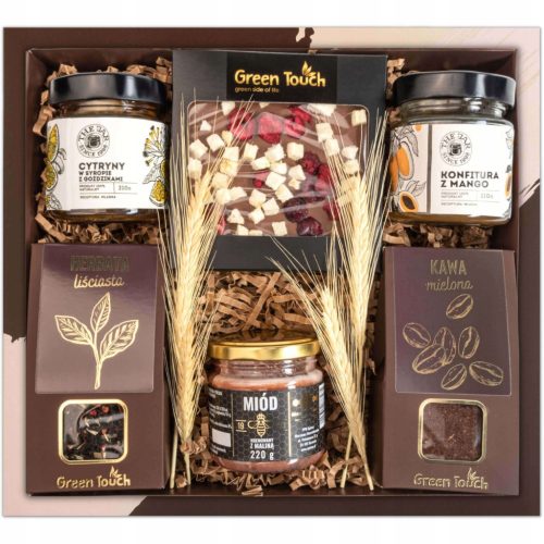  Gift basket SET tea coffee chocolate box