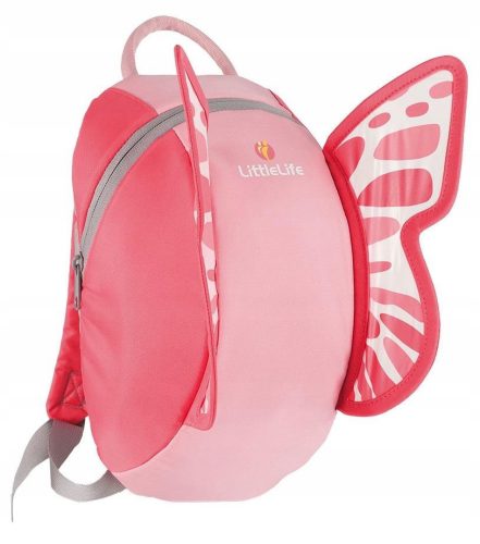  LittleLife kindergarten backpack with one compartment for girls. Pink tones