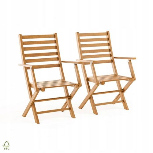 Chairs for garden, terrace and balcony MatMay garden chair, brown wood
