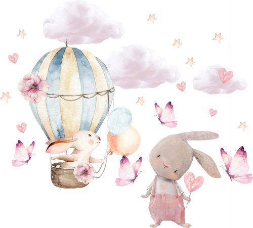 rabbit wall stickers for children