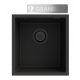 Granitan MINI45 single-bowl sink, black granite