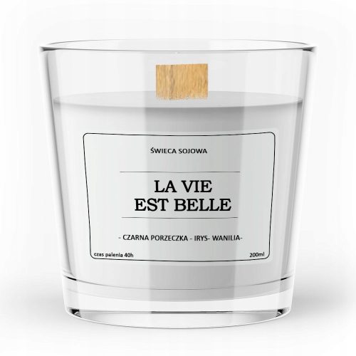 Candles La Vie Est Belle Vitafarm soy scented candle 1 pc.