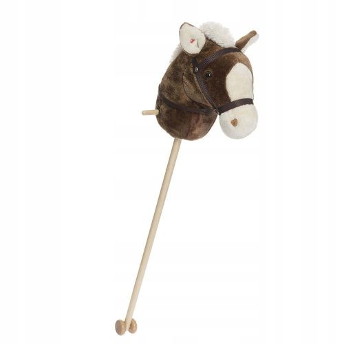  Plush horse on a stick, hobby horse, 100 cm