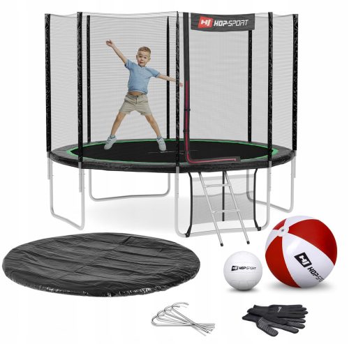 Hop-Sport trampoline with net 305 cm FT 10 (304-312 cm)