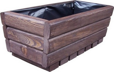  DreFko flowerpot 56 cm x 26 x 20 cm rosewood