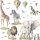  LARGE wall stickers for children AFRICAN ANIMALS