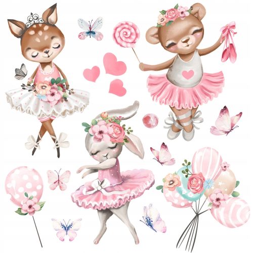  VERY LARGE wall stickers BALTNICA ballet BALLOONS