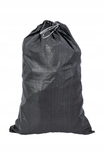 Wimmar sac en polypropylène 50 x 80 cm 25 l noir avec cordon de serrage