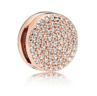  Charm REFLEXIONS rose gold circle with zircons