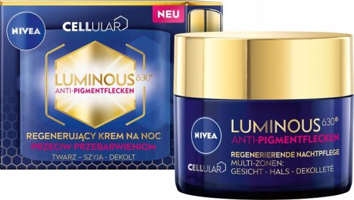  Nivea Cellular Luminous630 NIGHT CREAM against discoloration 50 ml