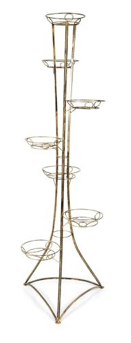 WOODEN FLOWER STAND Akant flower stand 174 cm, metal