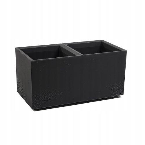  Lamela flowerpot 78 cm x 39 x 39.4 cm, black plastic