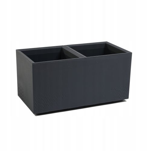  Lamela Karo Eco flowerpot 78x39x39 cm, anthracite plastic