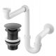 SINK SIPHON, BLACK CLICK PLUG, WITHOUT OVERFLOW