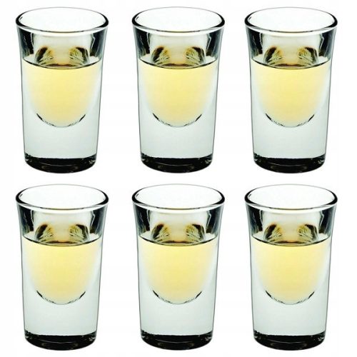 Glasses and cups Ambition Viktoria vodka glasses, transparent, 25ml, 6 pcs.