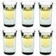 Glasses and cups Ambition Viktoria vodka glasses, transparent, 25ml, 6 pcs.