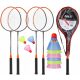 Shuttlecock, cover, net, set of rackets with shuttlecock Nils BADMINTON SET Shuttlecocks + CGROT Sports Guide IDEAL FOR SHOPPING LEARNING