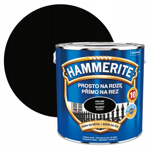 Peinture antirouille Hammerite 5093761 noir 2,5 l